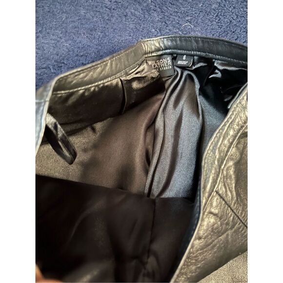 Wilson’s Leather Pelle Studio Motorcycle Womens Pants Sz 6 B8 - Picture 5 of 9